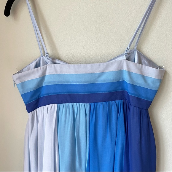 Betsey Johnson Four Shades of Blue Chiffon Mini Dress | Size 2 - Picture 13 of 14